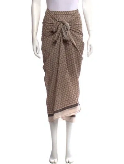 Pre-owned Brunello Cucinelli Mini Skirt In Neutral