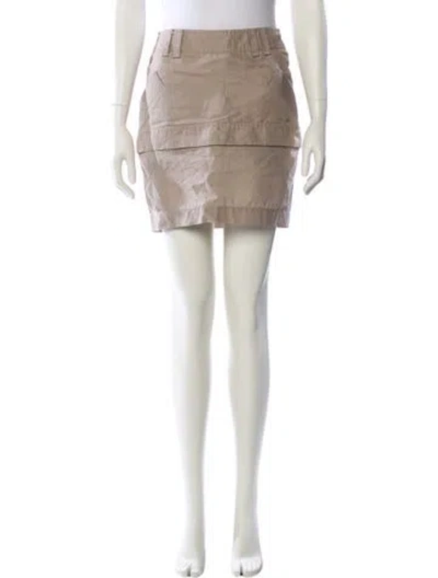 Pre-owned Brunello Cucinelli Mini Skirt In Neutral
