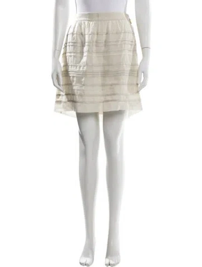 Pre-owned Brunello Cucinelli Mini Skirt In Neutral