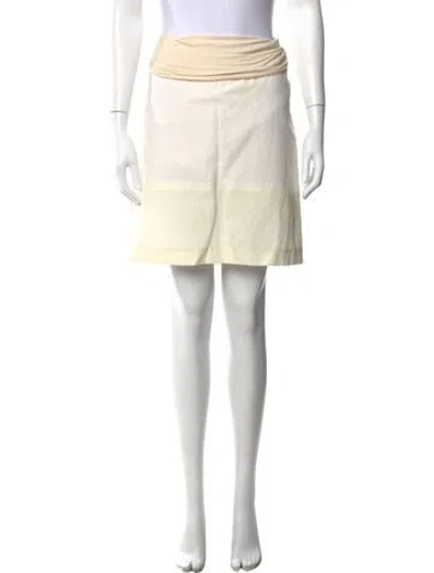 Pre-owned Brunello Cucinelli Mini Skirt In Neutral
