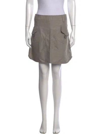 Pre-owned Brunello Cucinelli Mini Skirt In Neutral