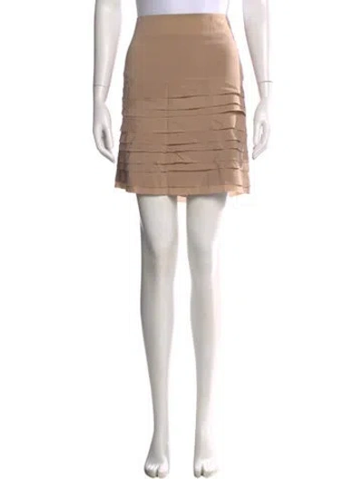 Pre-owned Brunello Cucinelli Mini Skirt In Neutral