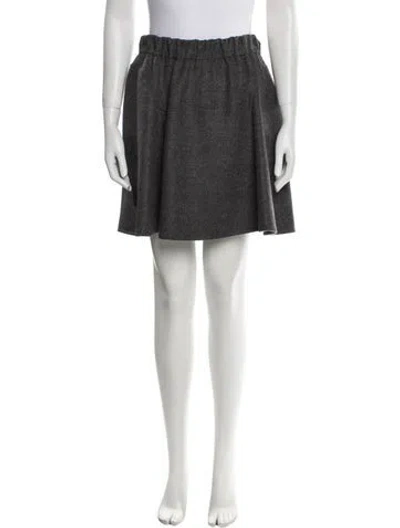 Pre-owned Brunello Cucinelli Mini Skirt W/ Tags In Gray
