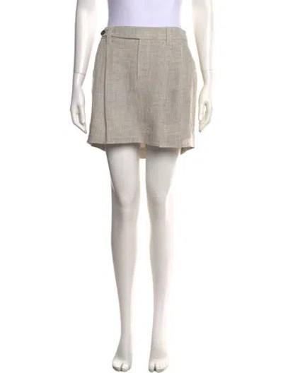 Pre-owned Brunello Cucinelli Mini Skirt W/ Tags In Grey