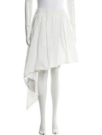 Pre-owned Brunello Cucinelli Mini Skirt In White