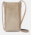 Brunello Cucinelli Schultertasche Mini Aus Veloursleder