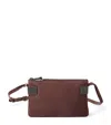 Brunello Cucinelli Mini Suede Essence Shoulder Bag In Red