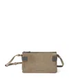 Brunello Cucinelli Mini Suede Essence Shoulder Bag In Brown