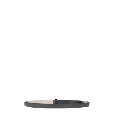Brunello Cucinelli Woman Belt Black Size Xs Leather In Brown