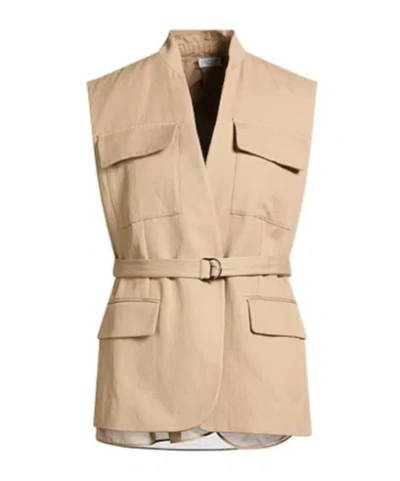 Brunello Cucinelli Minimal Solid Waistcoat In Neutral