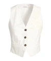 Brunello Cucinelli Minimal Solid Waistcoat In White