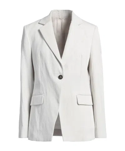 Brunello Cucinelli Minimalist Single-breasted Blazer In White
