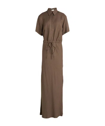 Brunello Cucinelli Minimalist Solid-color A-line Skirt In Brown