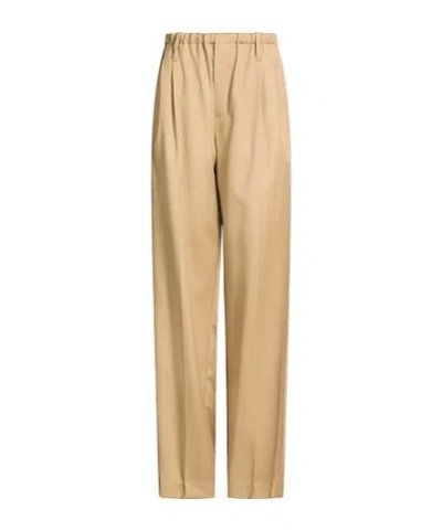 Brunello Cucinelli Minimalist Straightleg Trousers In Neutral