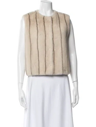 Pre-owned Brunello Cucinelli Mink Vest In Neutral