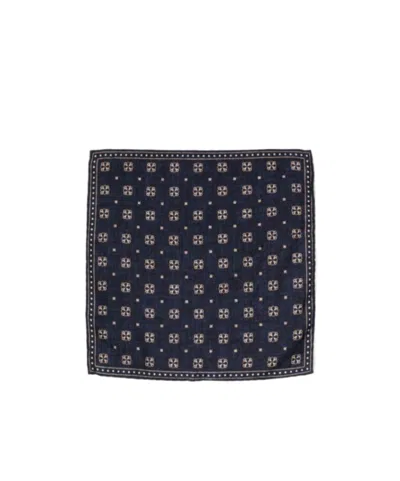 Brunello Cucinelli Mix-print Silk Handkerchief In Black