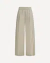 Brunello Cucinelli Elasticated Palazzo Pants In Sand