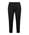Brunello Cucinelli Monili-trimmed Cropped Track Pants In Black