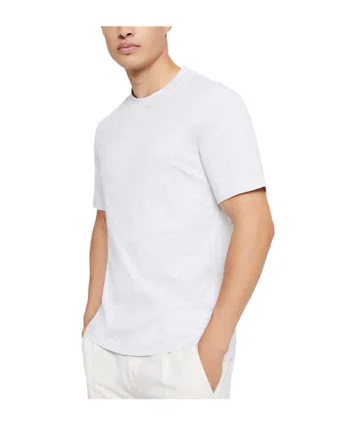 Brunello Cucinelli Mélange-effect Cotton-blend T-shirt In White