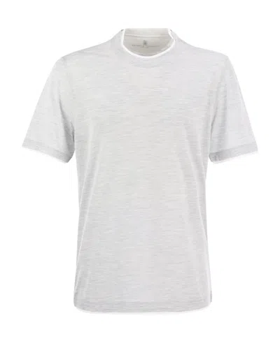 BRUNELLO CUCINELLI BRUNELLO CUCINELLI LAYERED-EFFECT CREWNECK T-SHIRT