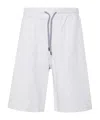 Brunello Cucinelli Elasticated-drawstring Waist Shorts In White