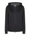 Brunello Cucinelli Women Cotton And Silk Hoodie In Black
