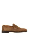 Brunello Cucinelli Midnight Blue Laced Up Shoes For Men From 24ss Collection In Beige