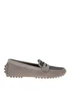 Brunello Cucinelli Round-head Flat Shoes In Gris