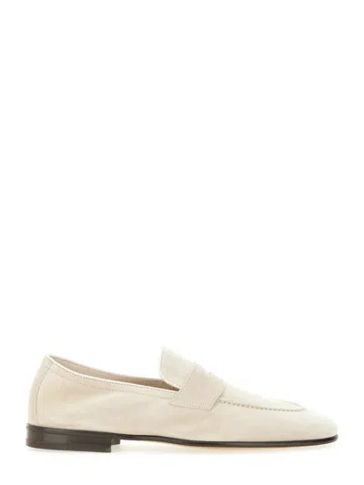 Brunello Cucinelli Soft Penny Moccasins For Men In White