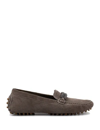 Brunello Cucinelli Moccasins In Ossido