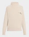 Brunello Cucinelli Mock-neck Cashmere Sweater In White