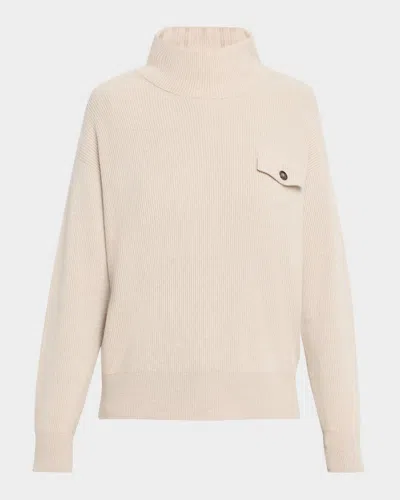 Brunello Cucinelli Mock-neck Cashmere Sweater