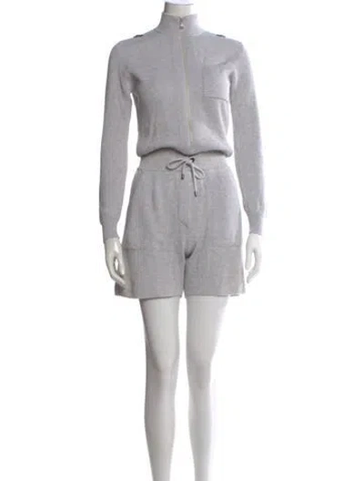 Pre-owned Brunello Cucinelli Mock Neck Jumpsuit In Grey