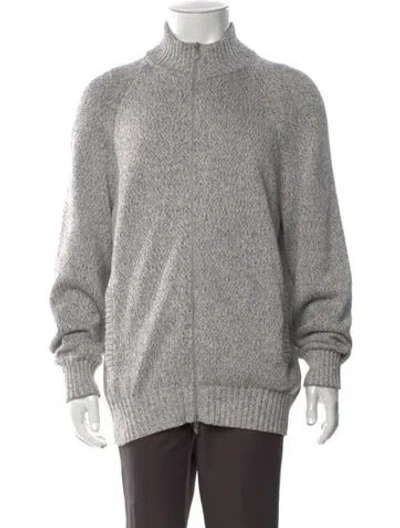 Pre-owned Brunello Cucinelli Mock Neck Long Sleeve Cardigan In Multi