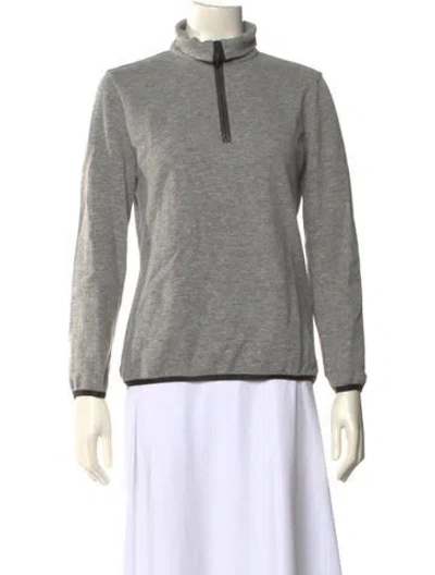 Pre-owned Brunello Cucinelli Mock Neck Long Sleeve Sweatshirt