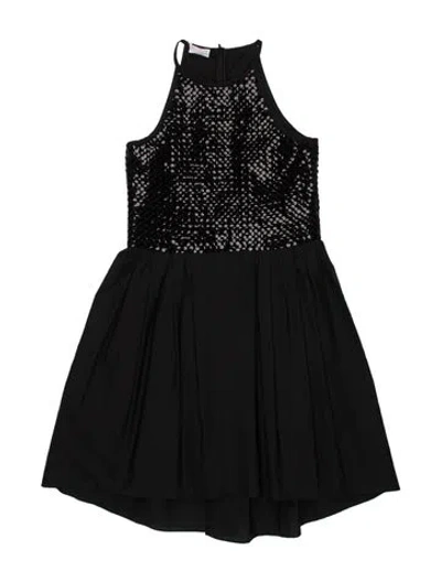 Pre-owned Brunello Cucinelli Mock Neck Mini Dress W/ Tags In Black