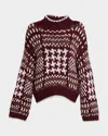 Brunello Cucinelli Mock-neck Nordic Cashmere Sweater In Multi