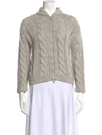 Pre-owned Brunello Cucinelli Mock Neck Sweater In Gray