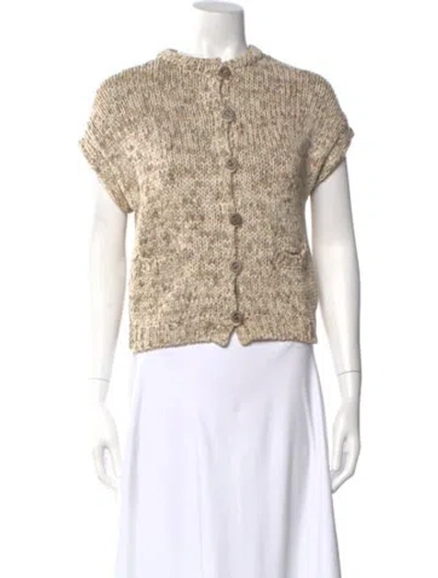 Pre-owned Brunello Cucinelli Mock Neck Sweater In Neutral