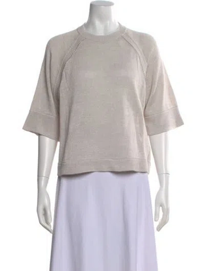 Pre-owned Brunello Cucinelli Mock Neck Sweater In Neutral