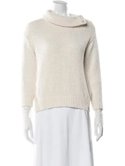 Pre-owned Brunello Cucinelli Mock Neck Sweater In Neutral
