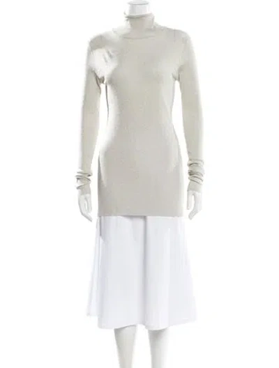 Pre-owned Brunello Cucinelli Mock Neck Sweater W/ Tags In Neutral