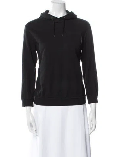 Pre-owned Brunello Cucinelli Mock Neck Three-quarter Sleeve Sweatshirt In Blue