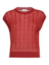 Brunello Cucinelli Mohair And Wool Shirt In Red