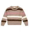 Brunello Cucinelli Mohair-blend Striped Sweater In Multicoloured