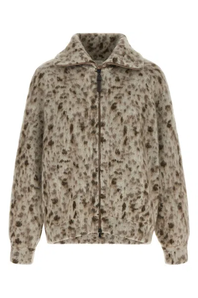 Brunello Cucinelli Mohair Cardigan In Multi