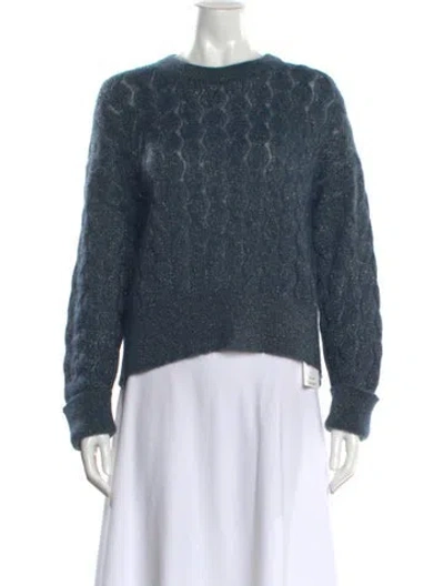 Pre-owned Brunello Cucinelli Mohair Crew Neck Sweater