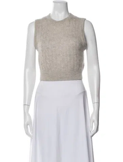 Pre-owned Brunello Cucinelli Mohair Crew Neck Sweater