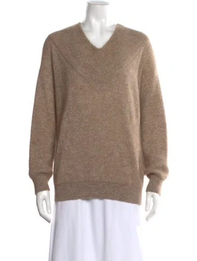 Pre-owned Brunello Cucinelli Mohair Crew Neck Sweater W/ Tags In Neutral