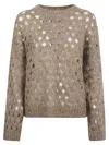 Brunello Cucinelli Mohair Knitwear In Brown
